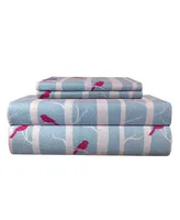 Micro Flannel Printed Twin 3-pc Sheet Set