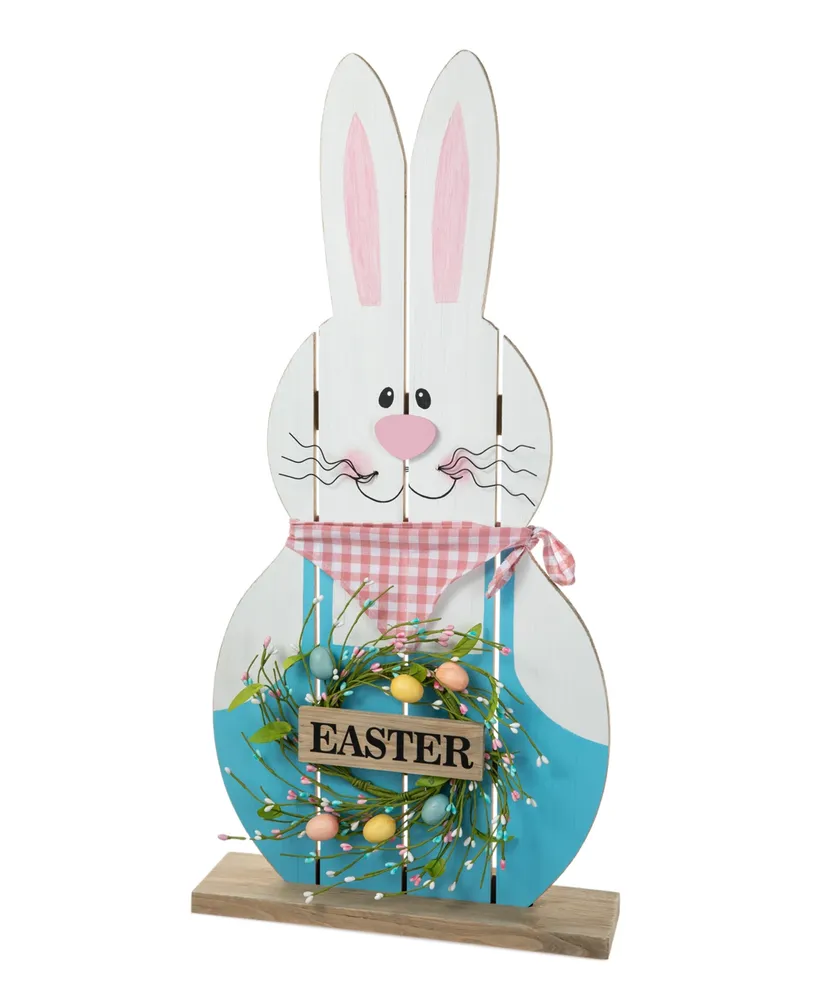 Glitzhome 30" H Easter Wooden Bunny Porch Decor