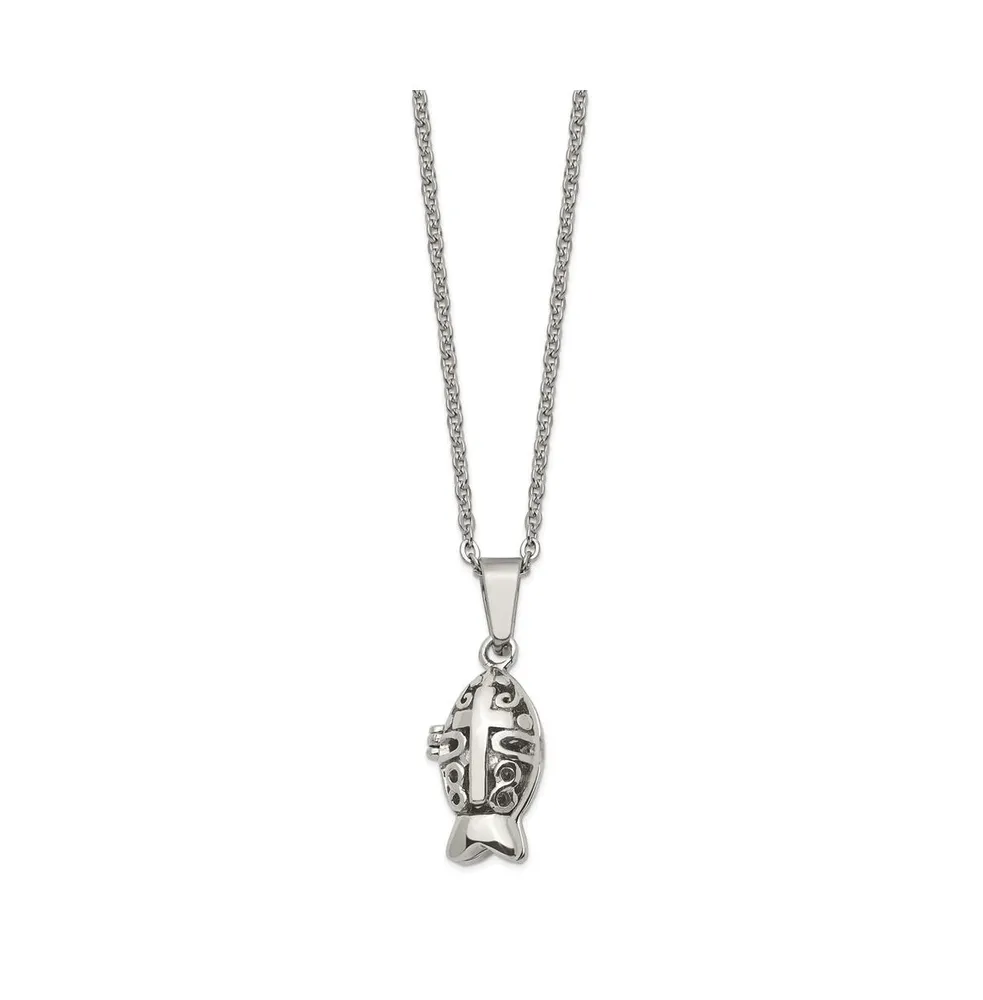 Sterling Silver Cross Religious Prayer Box Charm Necklace Pendant Book:  16463785754675 | Canada