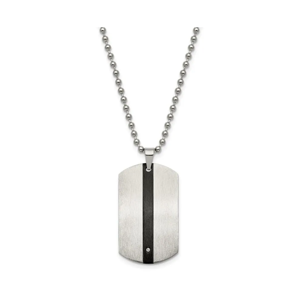 Chisel Stainless Steel 24 Brown IP-plated Necklace