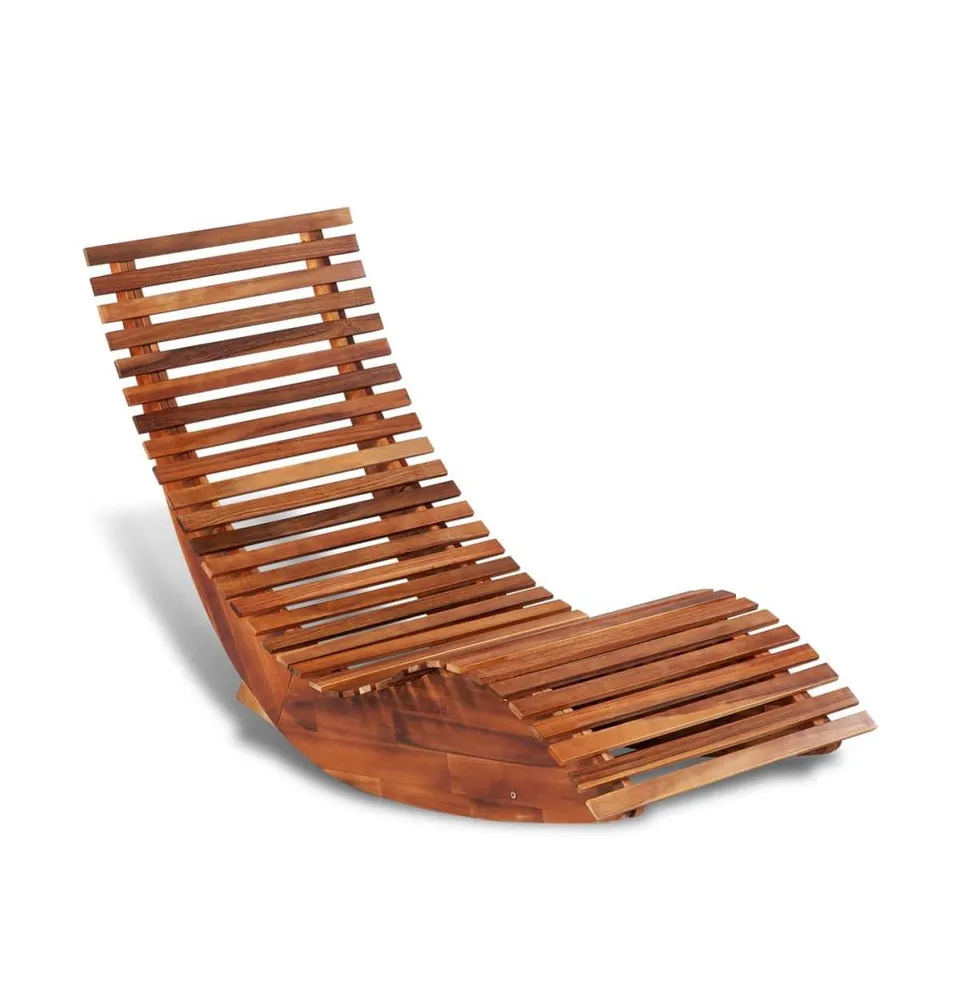 Rocking Sun Lounger Acacia Wood