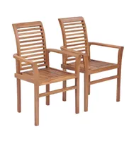 Stacking Dining Chairs pcs Solid Teak