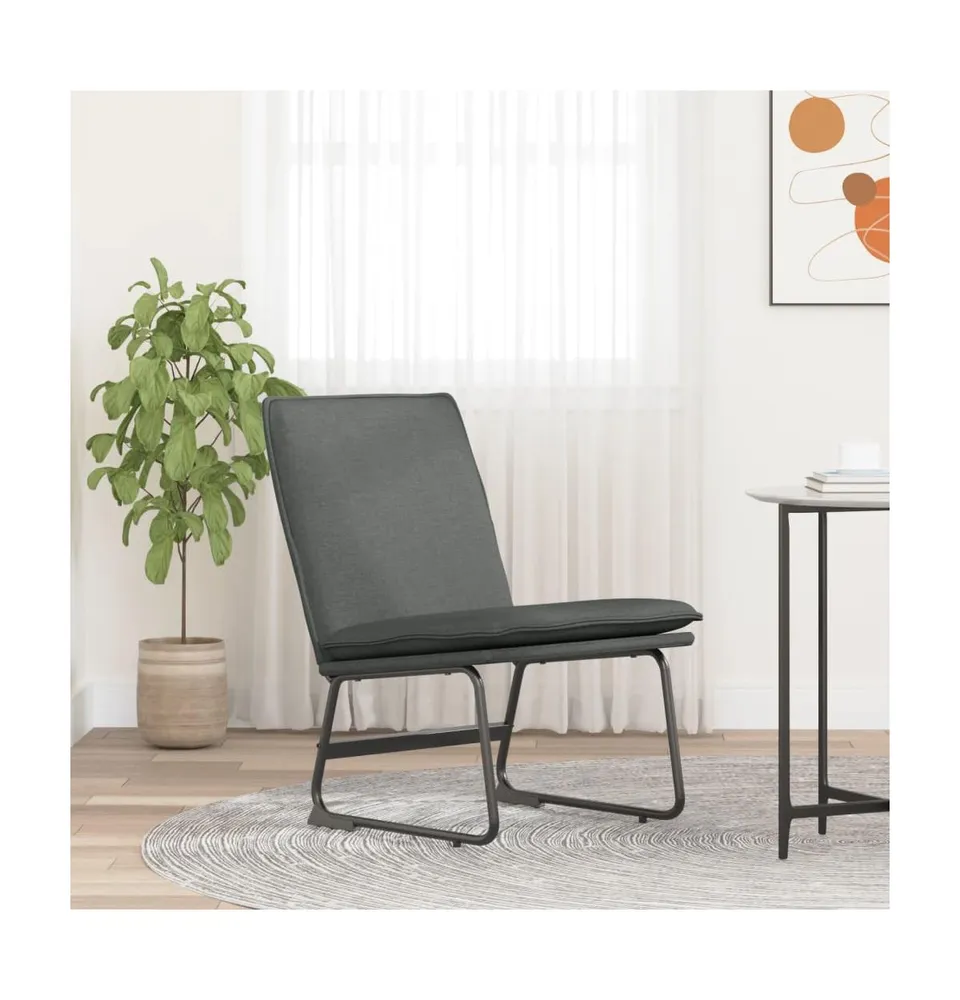 Lounge Chair Dark Gray 20.5"x29.5"x29.9" Fabric