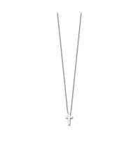Chisel Cross Pendant 1 inch extension Cable Chain Necklace