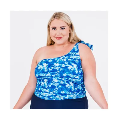 Calypsa Plus Size Layla Crop Swim Top