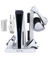 Bolt Axtion 5in1 Stand with Cooling Fan, Dual Controller Magnetic Charging Port for Psvr 2 & PS5 with Bundle