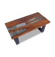 Coffee Table Teak Resin 39.4"x19.7"