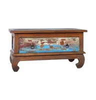 Coffee Table 31.5"x19.7"x15.7" Reclaimed Teak Wood