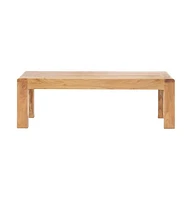 Coffee Table 43.3"x23.6"x13.8" Solid Acacia Wood in Honey Finish