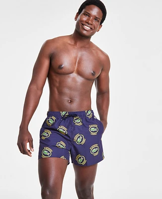 Lacoste Men's All-Over Logo Graphics Swim Shorts