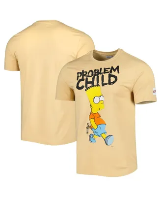 Men's and Women's Freeze Max Khaki The Simpsons Problem Child T-shirt