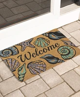 Storm Stopper Seashell All Weather Natural Coir 18" x 28" Doormat