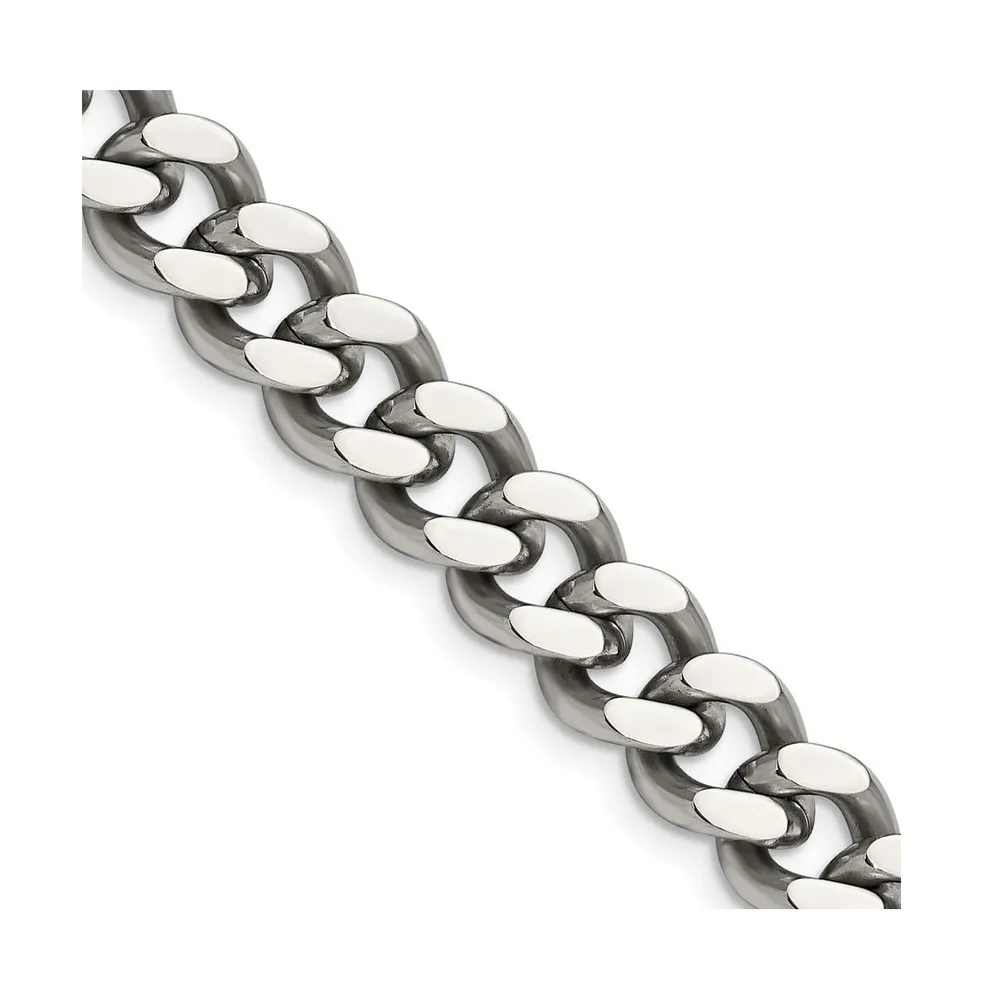 Chisel Stainless Steel 9.5mm Curb Chain Necklace