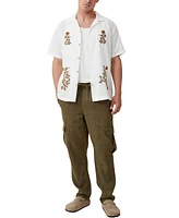 Cotton On Men's Cargo Linen Pants