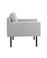 Boss Office Products 31" Polyester Modern Linen Lounge Chair