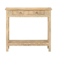 Console Table 31.5"x13.8"x29.1" Solid Mango Wood