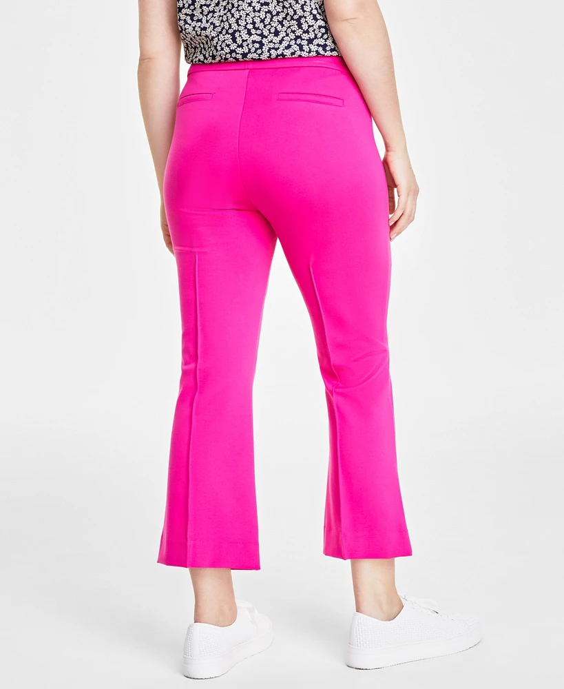 On 34th Women's Ponte Kick-Flare Ankle Pants, Regular and Short Lengths