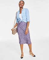 Womens Chambray Shirt Created For Macys Xxs 2x