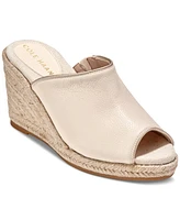 Cole Haan Women's Cloudfeel Southcrest Espadrille Mule Wedge Sandals