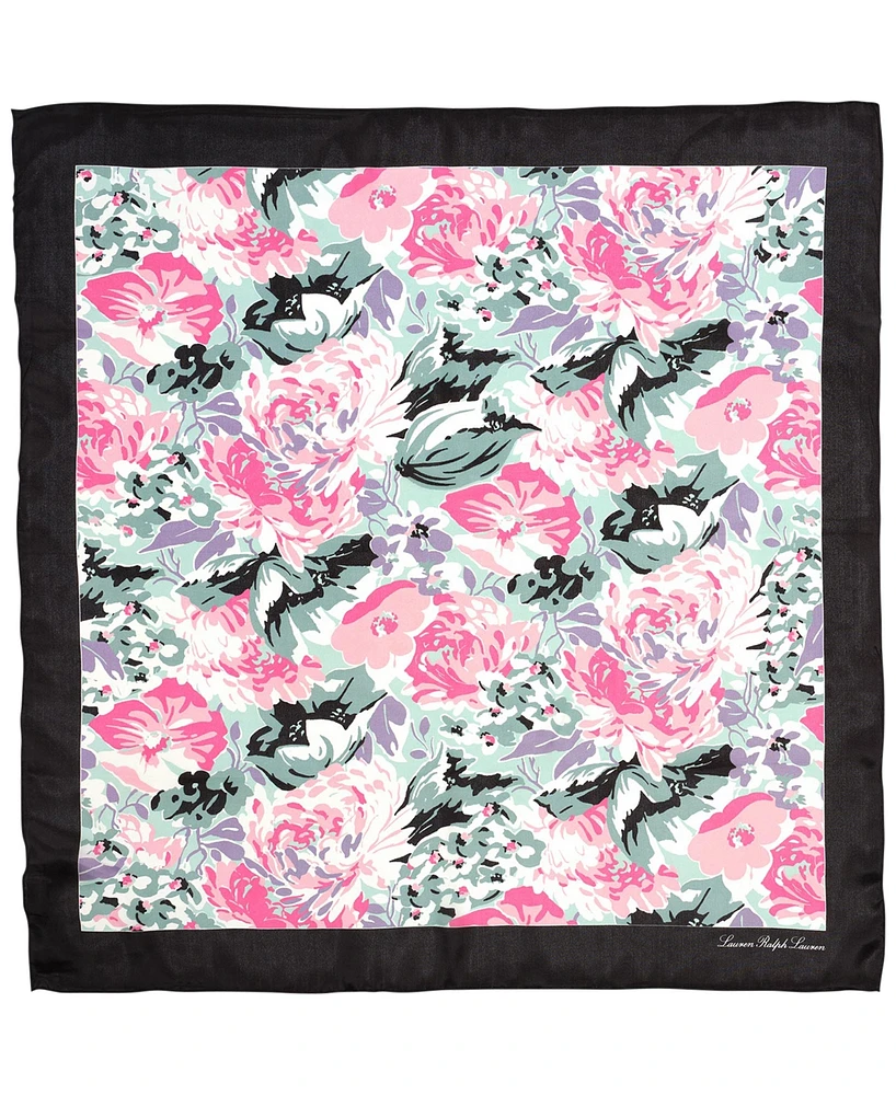 Lauren Ralph Garden Floral Square Scarf