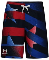 Under Armour Big Boys Ua Flag Streamer Drawstring Volley Swim Shorts