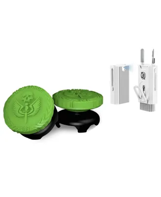 Call of Duty Modern Warfare Ii Performance Thumb sticks for PlayStation 4 and 5 2 High-Rise, Hybrid/Flat Black/Green With Bolt Axtion Bundle