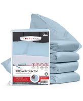 Guardmax Standard Waterproof Pillow Protector with Zipper (4 Pack)