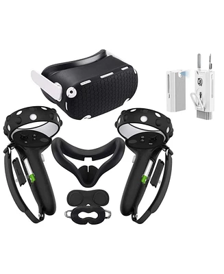 Bolt Axtion Oculus Quest 2 Accessories Controller Grip Cover with Battery Opening Vr Shell Cover with Bundle