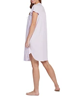 Miss Elaine Women's Ruched Short-Sleeve Nightgown