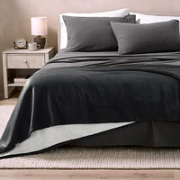 Bare Home Fleece Sherpa Blanket