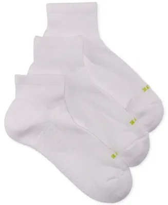 Hue Women's Air Cushion Quarter Top Socks 3 Pack