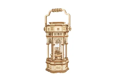 Diy 3D Wood Puzzle Music Box: Victorian Lantern - 210 Pieces