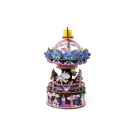 Diy 3D Music Box Puzzle - Merry-Go-Round - 174 pcs