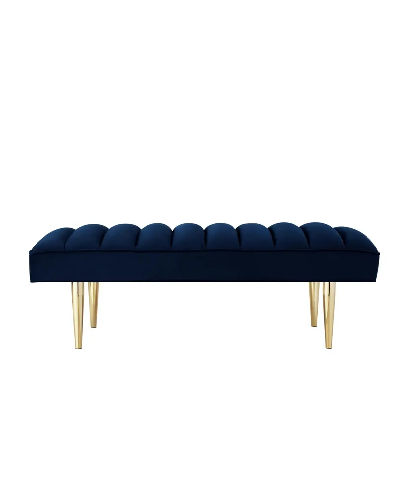 Nicole Miller Denver Velvet Bench