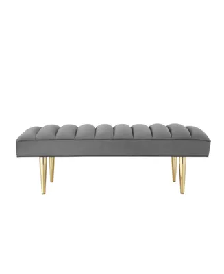 Nicole Miller Denver Velvet Bench