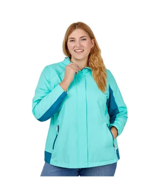 Free Country Women's Plus Sun swept Athlete Windbreaker Jacket