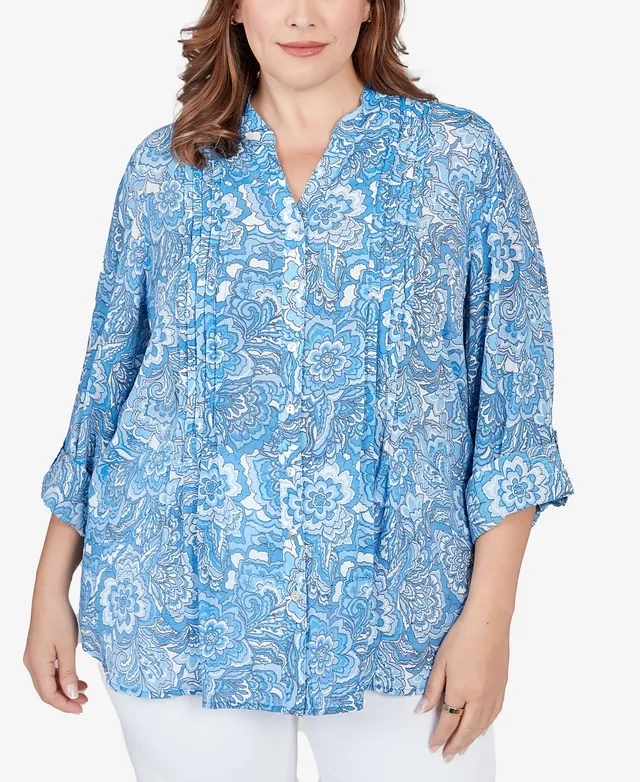 Ruby Rd. Collared Plus Size Tops - Macy's