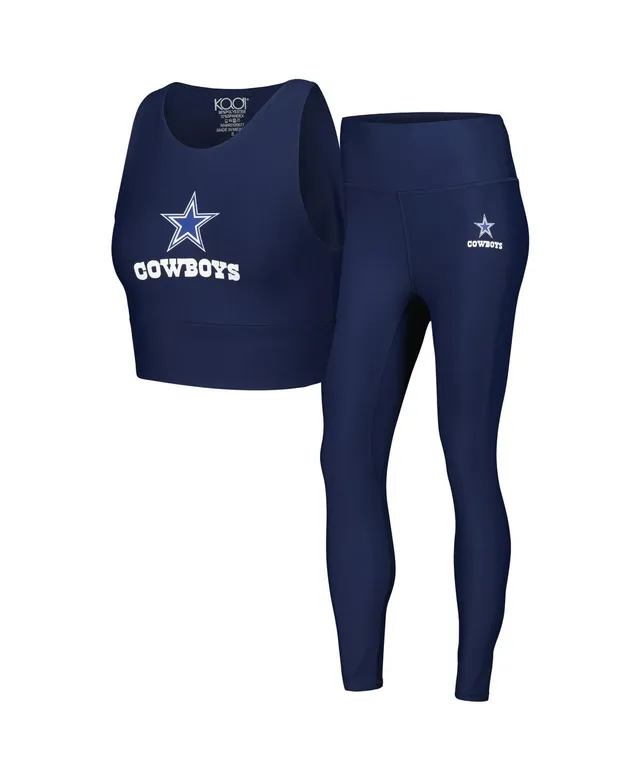 Dallas Cowboys Certo Women's High Waist Two-Pocket Leggings - Navy