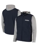 Men's Dunbrooke Navy, Gray New England Patriots Alpha Full-Zip Jacket