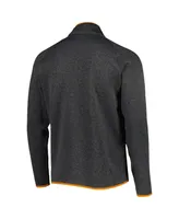 Men's Columbia Charcoal Tennessee Volunteers Canyon Point Omni-Shield Raglan Half-Zip Top