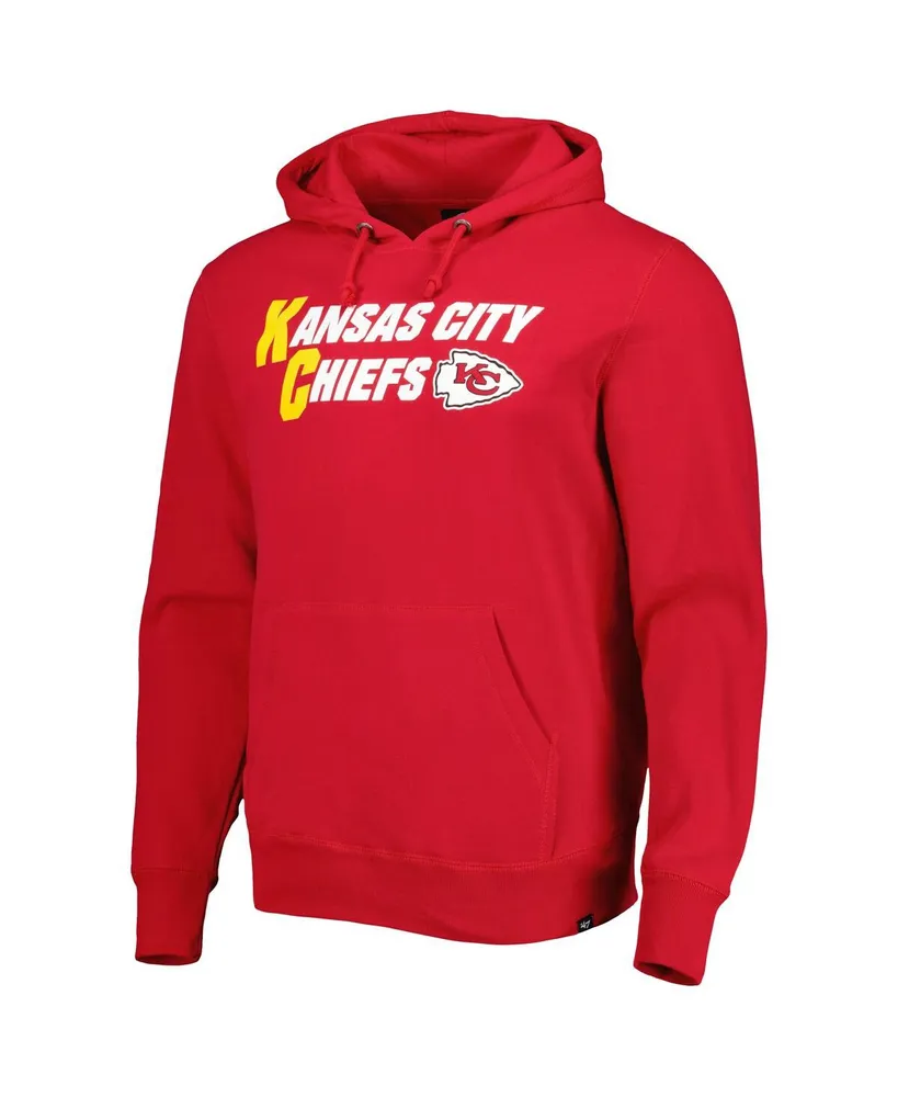 Men's '47 Brand Red Kansas City Chiefs Regional Headline Pullover Hoodie