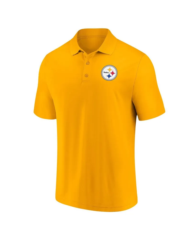 Men's Fanatics Gold Pittsburgh Steelers Component Polo Shirt