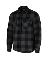 Men's and Women's Black Scarface Flannel Long Sleeve Button-Down Shirt