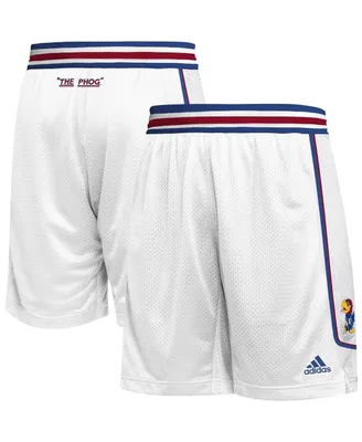 Men's adidas White Kansas Jayhawks Swingman Replica Basketball Shorts