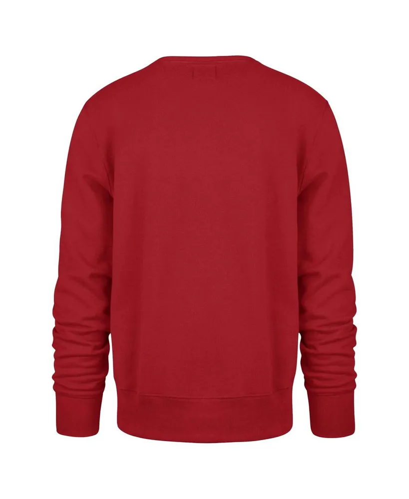 Men's '47 Brand Scarlet San Francisco 49ers Locked Headline Pullover Sweatshirt