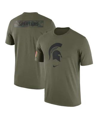 Men's Nike Olive Michigan State Spartans Military-Inspired Pack T-shirt