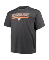 Men's Profile Heather Charcoal Oklahoma State Cowboys Big and Tall Team T-shirt