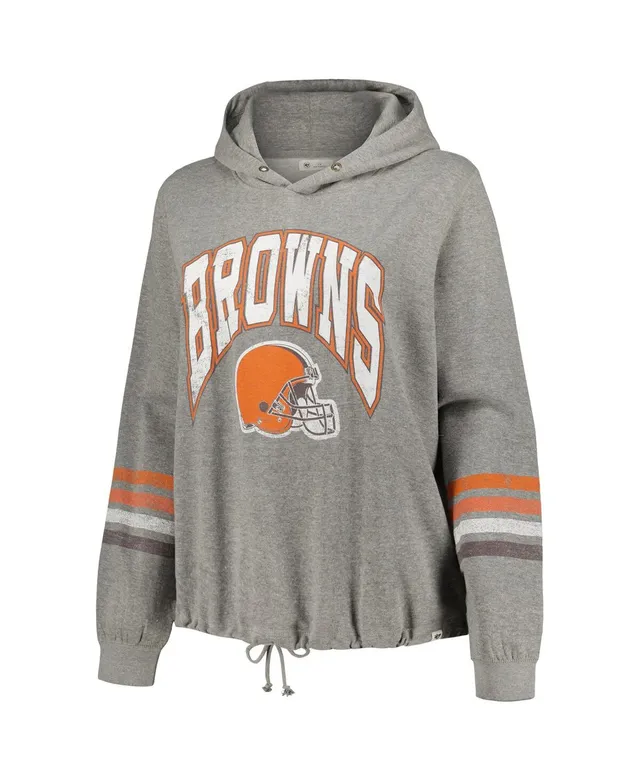 Lids Cleveland Browns '47 Warren Pullover Hoodie - Heather Gray