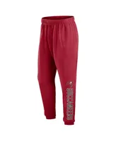 Men's Fanatics Red Tampa Bay Buccaneers Chop Block Fleece Sweatpants