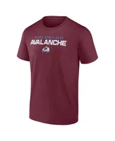 Men's Fanatics Burgundy Colorado Avalanche Barnburner T-shirt